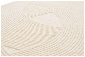 Covor crem țesut manual din lână 200x300 cm Pune – House Nordic