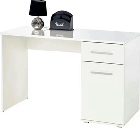 Birou Lima B1, alb, PAL melaminat, 120X55X77 CM