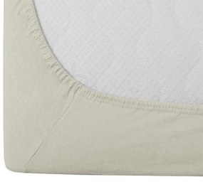 Cearsaf Jersey cu elastic 180 x 200 cm crem