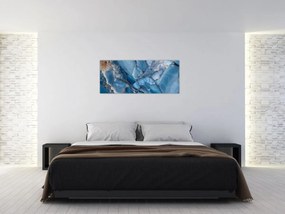 Tablou - Marmură albastră fragmentată (120x50 cm)