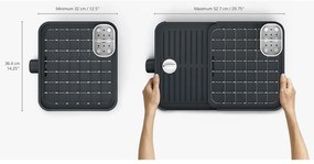 Suport ajustabil pentru scurs vase Joseph Joseph Extend, gri