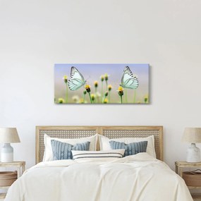 Tablou cu fluture pe floare (120x50 cm)