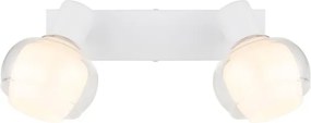 Globo 54309-2W - Spot orientabil TOKKI 2xE14/40W/230V alb