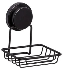 Sapuniera metalica de perete Metalife MGS-704, 13х10х9 cm, Negru
