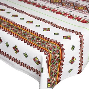 Fata de masa Motiv traditional, bumbac 100%, multicolor