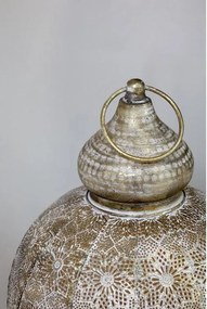 Felinar cu model din alama antichizata , "Vire", H61.5 cm