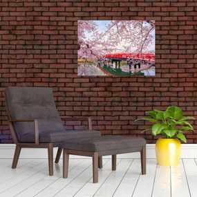 Tablou pe sticlă - Hirosaki, Japonia (70x50 cm)