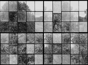Fototapet, Factory Window, Graphite, Rebel Walls