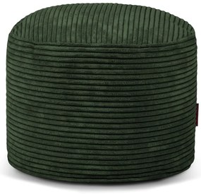 Fotoliu bean bag verde cu tapițerie din catifea reiată Mini – SLOWDOWN