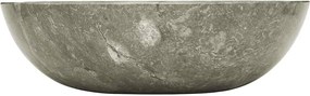 vidaXL Chiuvetă, gri, Ø40x12 cm, marmură