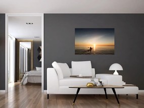 Tablou - caiac pe mare (90x60 cm)