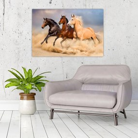 Tablou - Cai sălbatici (90x60 cm)