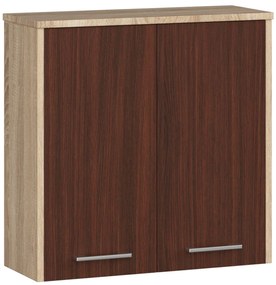 Dulap de baie suspendat Farid TYP5 (Stejar sonoma + wenge). 1069549