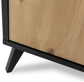 Noptieră Oksewo 1SZ (Stejar artisan + Negru) . 1104518