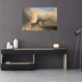 Tablou - William Turner, Fishing Boats with Hucksters Bargaining for Fish, reproducere (90x60 cm)