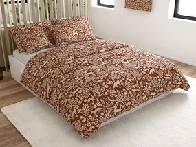 Lenjerie de pat din microfibra FOREST ANIMALS maro Dimensiune lenjerie de pat: 70 x 90 cm | 140 x 220 cm