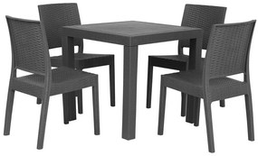 Set de masă pentru grădină Fossil (gri) (pentru 4 persoane). 1011765