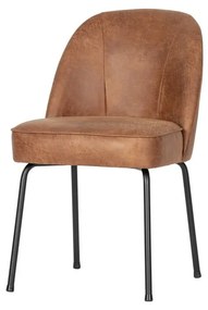 Scaune de dining maro coniac 2 buc. din piele Vogue – WOOOD