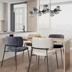 Lustră pe cablu ONLI PALOMA 10xG9/10W/230V negru/fumuriu