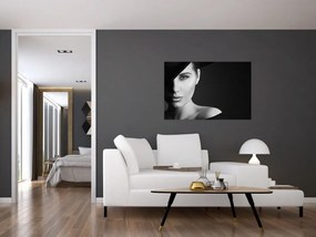 Tablou - Portretul femeii cu pălărie (90x60 cm)