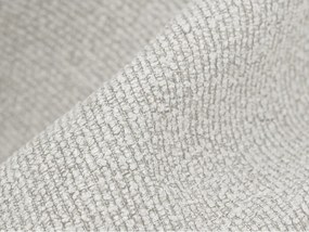 Canapea albă cu tapițerie din țesătură bouclé 255 cm Aloha – Makamii