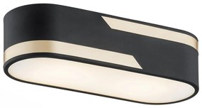 Plafoniera metalica design modern TONI 30cm negru/auriu