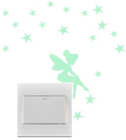 Sticker intrerupator Glow in the Dark Fairy