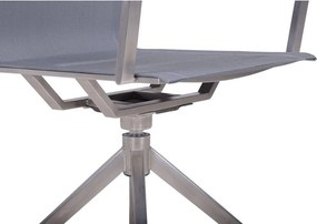 Scaun de grădină gri din metal Salida – Garden Pleasure