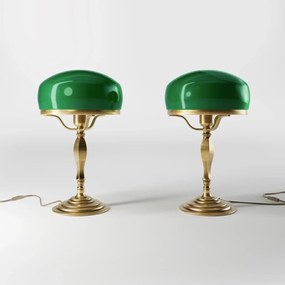 Veioza, Lampa de masa vintage Mushroom Lamp verde
