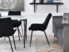 Scaun Aron (negru + crom). 1110853