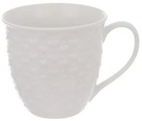 Cană ceramică Orion HEART, 580 ml, alb