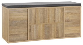 Suport pantofi cu captuseala 104 x 30 x 48 cm aspect lemn