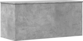 vidaXL Cutie de depozitare, gri beton, 100x42x46 cm, lemn prelucrat