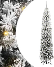 vidaXL Brad de Crăciun artificial Verde 240 cm PVC și oțel și plastic