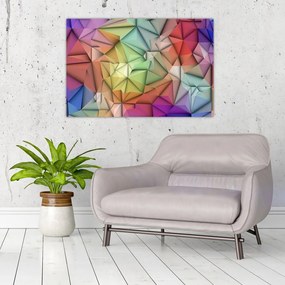 Tablou - Abstracția poligonală (90x60 cm)