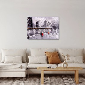Tablou - Pictură în ulei a orașului II. (70x50 cm)