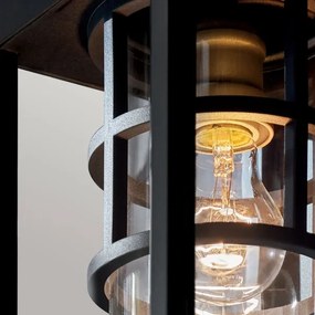 Kichler KL-HONE-S-BKT - Aplică de perete pentru exterior HONE S, 1xE27/60W/230V, IP44