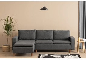 Colțar gri (cu colț pe partea stângă ) Lungo – Balcab Home