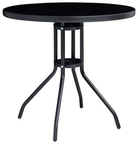 3070658 vidaXL Set mobilier bistro, 5 piese, negru și antracit