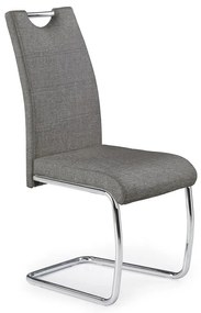Scaun de bucaterie Rodney, gri/argintiu