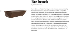 Bancheta de exterior / interior design modern premium FAZ