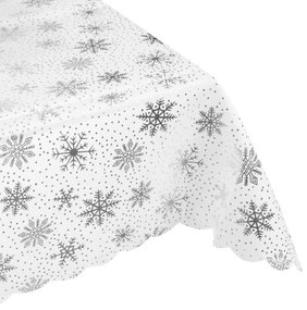 Fața de masă de Crăciun SILVER STAR 140x220 cm, albă
