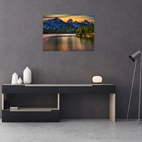 Tablou pe sticlă - Parcul Național Grand Teton (70x50 cm)