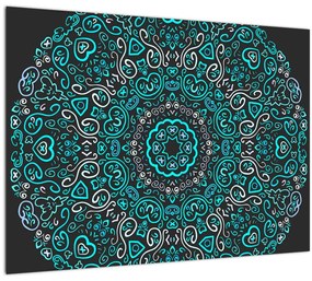 Tablou cu abstracție ornamentală (70x50 cm)