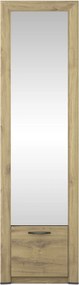 Dulap hol SAPORI, stejar navarra, PAL laminat, 60x36x217 cm