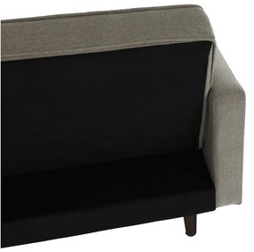 Canapea extensibilă, material gri-maro taupe, OTISA
