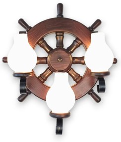 Aplica de perete in stil marinaresc fabricata manual din lemn Timona WOOD-TI-AP3