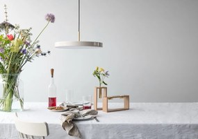 Lustra LED design scandinav Asteria medium - pearl white/ auriu
