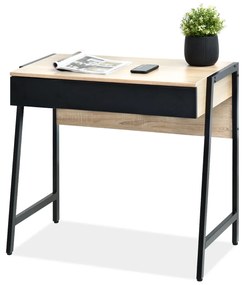 Masă PC Norway (stejar + negru). 1109804