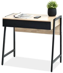 Masă PC Norway (stejar + negru). Promo -12%. 1109804